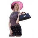 Miriam Tirinzoni - Borsa Rigida in Pelle di Vitello - Nero - Borsa - Luxury Exclusive Collection