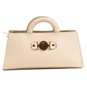 Miriam Tirinzoni - Borsa Rigida in Pelle di Vitello - Crema - Borsa - Luxury Exclusive Collection