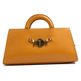 Miriam Tirinzoni - Borsa Rigida in Pelle di Vitello - Panna - Borsa - Luxury Exclusive Collection