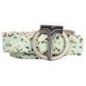 Miriam Tirinzoni - Green Calf Leather Belt with Python Print - Belt - Luxury Exclusive Collection