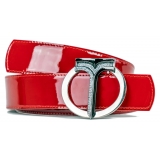 Miriam Tirinzoni - Red Patent Leather Belt - Belt - Luxury Exclusive Collection