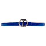 Miriam Tirinzoni - Blue Calf Leather Belt - Belt - Luxury Exclusive Collection