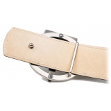 Miriam Tirinzoni - Blue Calf Leather Belt - Belt - Luxury Exclusive Collection