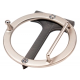 Miriam Tirinzoni - Black Calf Leather Belt - Belt - Luxury Exclusive Collection