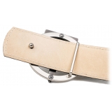 Miriam Tirinzoni - Red Anguilla Leather Belt - Belt - Luxury Exclusive Collection