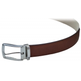 Miriam Tirinzoni - Brown Leather Belt - Belt - Luxury Exclusive Collection