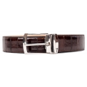 Miriam Tirinzoni - Brown Eel Leather Belt - Belt - Luxury Exclusive Collection