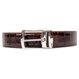 Miriam Tirinzoni - Brown Eel Leather Belt - Belt - Luxury Exclusive Collection