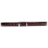 Miriam Tirinzoni - Brown Eel Leather Belt - Belt - Luxury Exclusive Collection