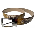 Miriam Tirinzoni - Yellow Python Leather Belt - Belt - Luxury Exclusive Collection