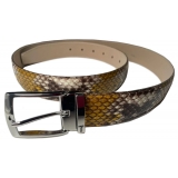 Miriam Tirinzoni - Yellow Python Leather Belt - Belt - Luxury Exclusive Collection