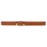 Miriam Tirinzoni - Light Brown Leather Belt - Belt - Luxury Exclusive Collection