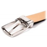 Miriam Tirinzoni - Light Brown Leather Belt - Belt - Luxury Exclusive Collection