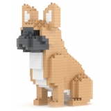 Jekca - French Bulldog Mini 01 - Lego - Sculpture - Construction - 4D - Brick Animals - Toys