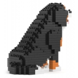 Jekca - Bernese Mountain Dog Mini 01 - Lego - Sculpture - Construction - 4D - Brick Animals - Toys