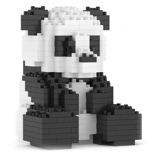 Jekca - Panda Mini 01 - Lego - Sculpture - Construction - 4D - Brick Animals - Toys