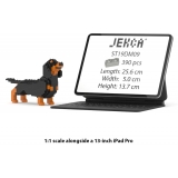 Jekca - Dachshund Mini 01 - Lego - Sculpture - Construction - 4D - Brick Animals - Toys