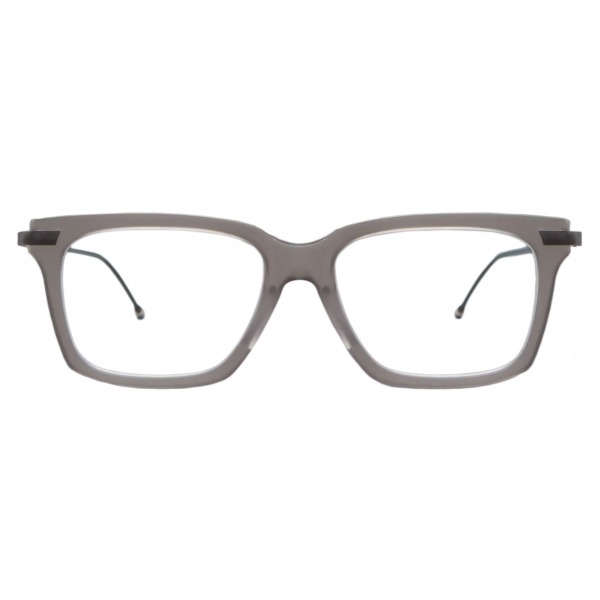 Thom Browne - Occhiali da Vista Rettangolare in Acetato e Titanio - Cristallo Grigio - Thom Browne Eyewear