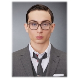 Thom Browne - Occhiali da Vista Rettangolare in Acetato e Titanio - Cristallo Grigio - Thom Browne Eyewear