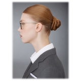 Thom Browne - Occhiali da Vista Rettangolare in Acetato e Titanio - Cristallo Grigio - Thom Browne Eyewear