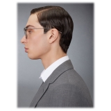 Thom Browne - Occhiali da Vista Rettangolare in Acetato e Titanio - Cristallo Grigio - Thom Browne Eyewear