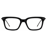 Thom Browne - Occhiali da Vista Rettangolare in Acetato e Titanio - Nero - Thom Browne Eyewear