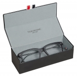 Thom Browne - Occhiali da Vista Rettangolare in Acetato e Titanio - Nero - Thom Browne Eyewear