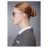 Thom Browne - Occhiali da Vista Rettangolare in Acetato e Titanio - Nero - Thom Browne Eyewear