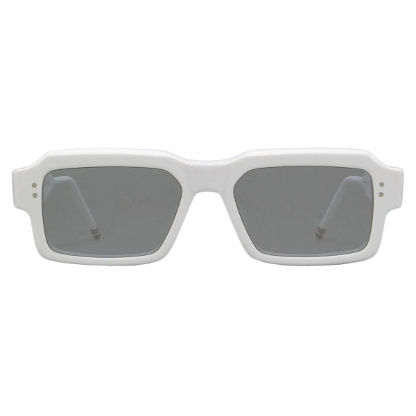 Thom Browne - Occhiali da Sole Rettangolare in Acetato - Bianco - Thom Browne Eyewear