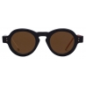 Thom Browne - Acetate Round Sunglasses - Shiny Navy Red White - Thom Browne Eyewear