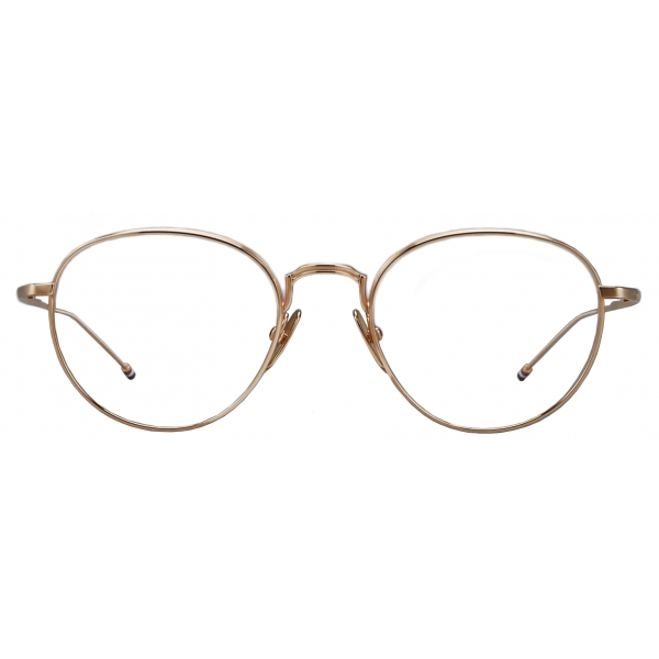 Thom Browne - Occhiali da Vista Rotondi in Titanio - Oro Rosa - Thom Browne Eyewear