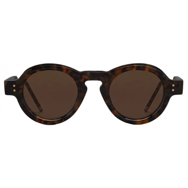 Thom Browne - Tokyo Tortoise Acetate Round Sunglasses - Brown - Thom Browne Eyewear