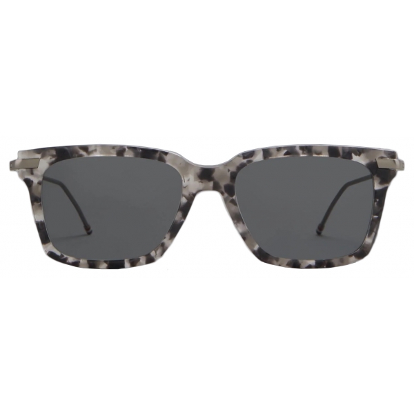 Thom Browne - Tortoise Acetate and Titanium Rectangular Sunglasses - Grey Tortoise - Thom Browne Eyewear