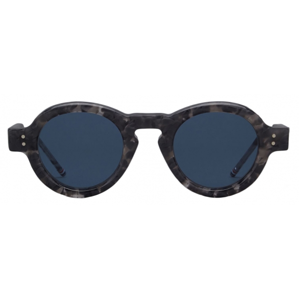 Thom Browne - Tortoise Acetate Round Sunglasses - Grey Tortoise - Thom Browne Eyewear