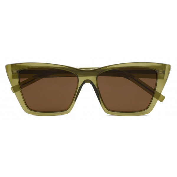 Yves Saint Laurent - Occhiali da Sole SL 276 Mica - Verde Acido Trasparente - Saint Laurent Eyewear