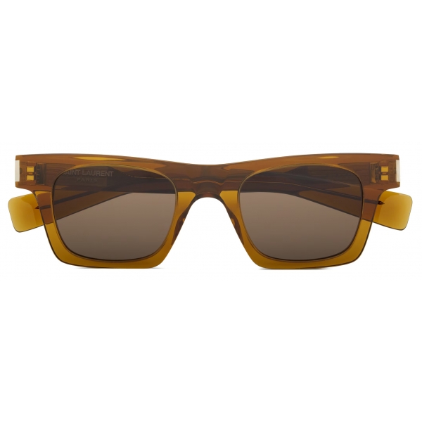 Yves Saint Laurent - Occhiali da Sole SL 719 - Marrone Cognac Trasparente - Saint Laurent Eyewear