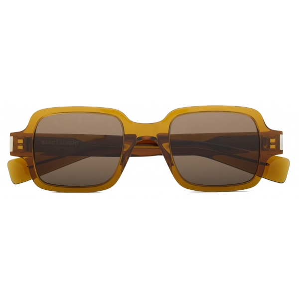 Yves Saint Laurent - Occhiali da Sole SL 720 - Marrone Cognac Trasparente - Saint Laurent Eyewear