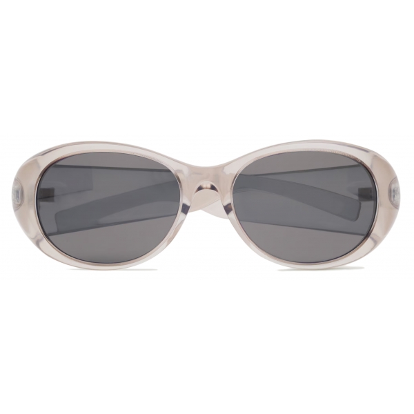 Yves Saint Laurent - Occhiali da Sole SL 736 - Crema Trasparente e Argento Specchiato - Saint Laurent Eyewear