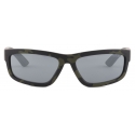 Prada - Prada Linea Rossa - Rectangular Sunglasses - Rubberized Camouflage Green - Prada Collection - Sunglasses