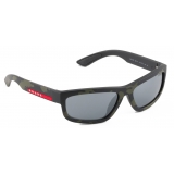 Prada - Prada Linea Rossa - Rectangular Sunglasses - Rubberized Camouflage Green - Prada Collection - Sunglasses