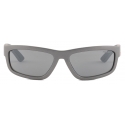 Prada - Prada Linea Rossa - Rectangular Sunglasses - Metallic Gray - Prada Collection - Sunglasses - Prada Eyewear