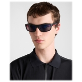 Prada - Prada Linea Rossa - Rectangular Sunglasses - Rubberized Black - Prada Collection - Sunglasses - Prada