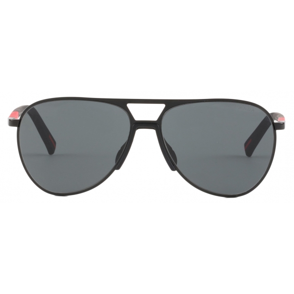 Prada - Prada Linea Rossa - Pilot Sunglasses - Opaque Black Slate Gray - Prada Collection - Sunglasses - Prada