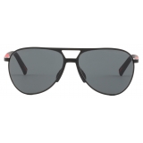 Prada - Prada Linea Rossa - Pilot Sunglasses - Opaque Black Slate Gray - Prada Collection - Sunglasses - Prada