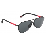 Prada - Prada Linea Rossa - Pilot Sunglasses - Opaque Black Slate Gray - Prada Collection - Sunglasses - Prada