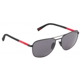 Prada - Prada Linea Rossa - Rectangular Sunglasses - Opaque Black - Prada Collection - Sunglasses - Prada Eyewear