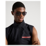 Prada - Prada Linea Rossa - Rectangular Sunglasses - Opaque Black - Prada Collection - Sunglasses - Prada Eyewear