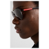 Prada - Prada Linea Rossa - Rectangular Sunglasses - Opaque Black - Prada Collection - Sunglasses - Prada Eyewear