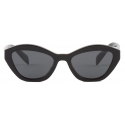 Prada - Prada Logo - Cat Eye Sunglasses - Black Slate Gray - Prada Collection - Sunglasses - Prada Eyewear