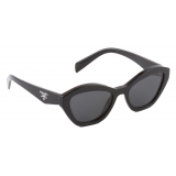 Prada - Prada Logo - Cat Eye Sunglasses - Black Slate Gray - Prada Collection - Sunglasses - Prada Eyewear